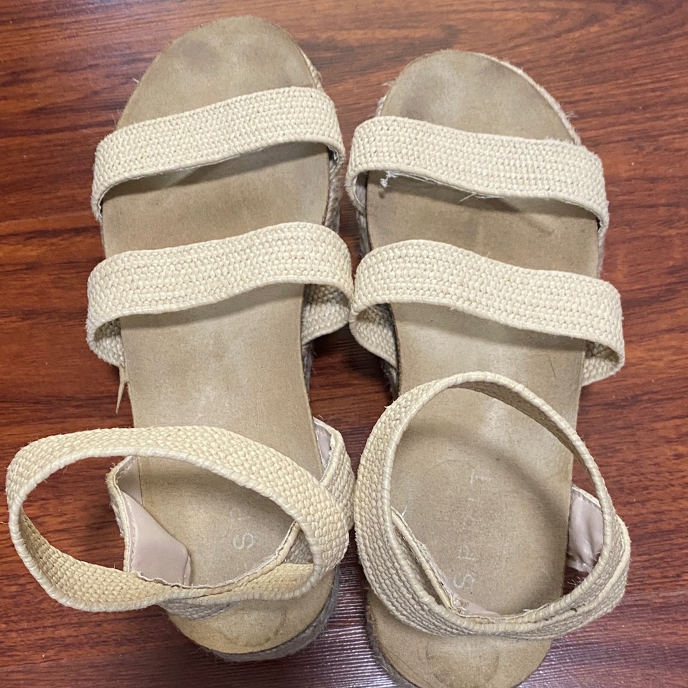 Esprit Cream Espadrille Sandals - Picture 6 of 6